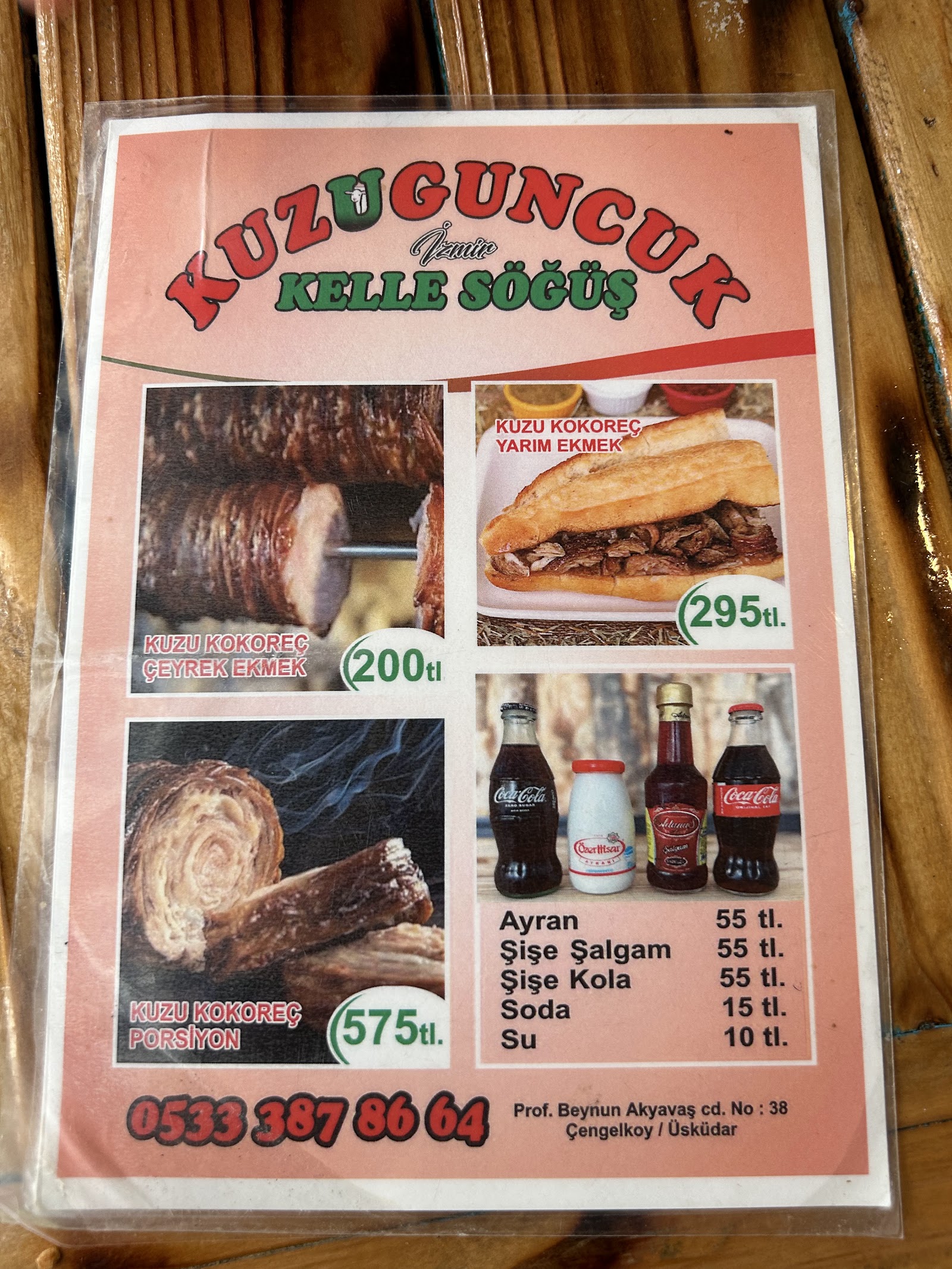 Kuzuguncuk Kokoreç İzmir Kelle Söğüş