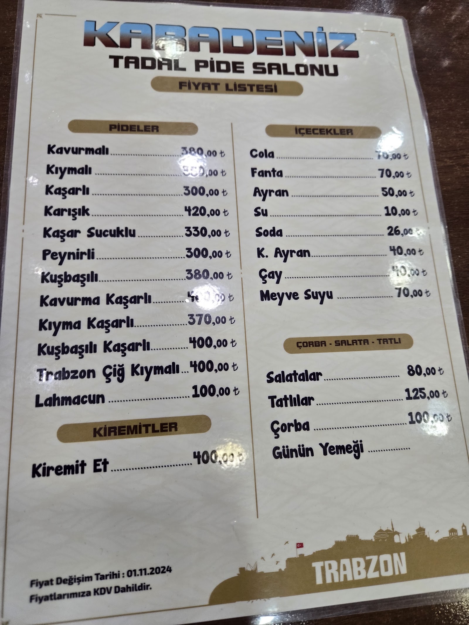 Karadeniz Tadal Pide Salonu