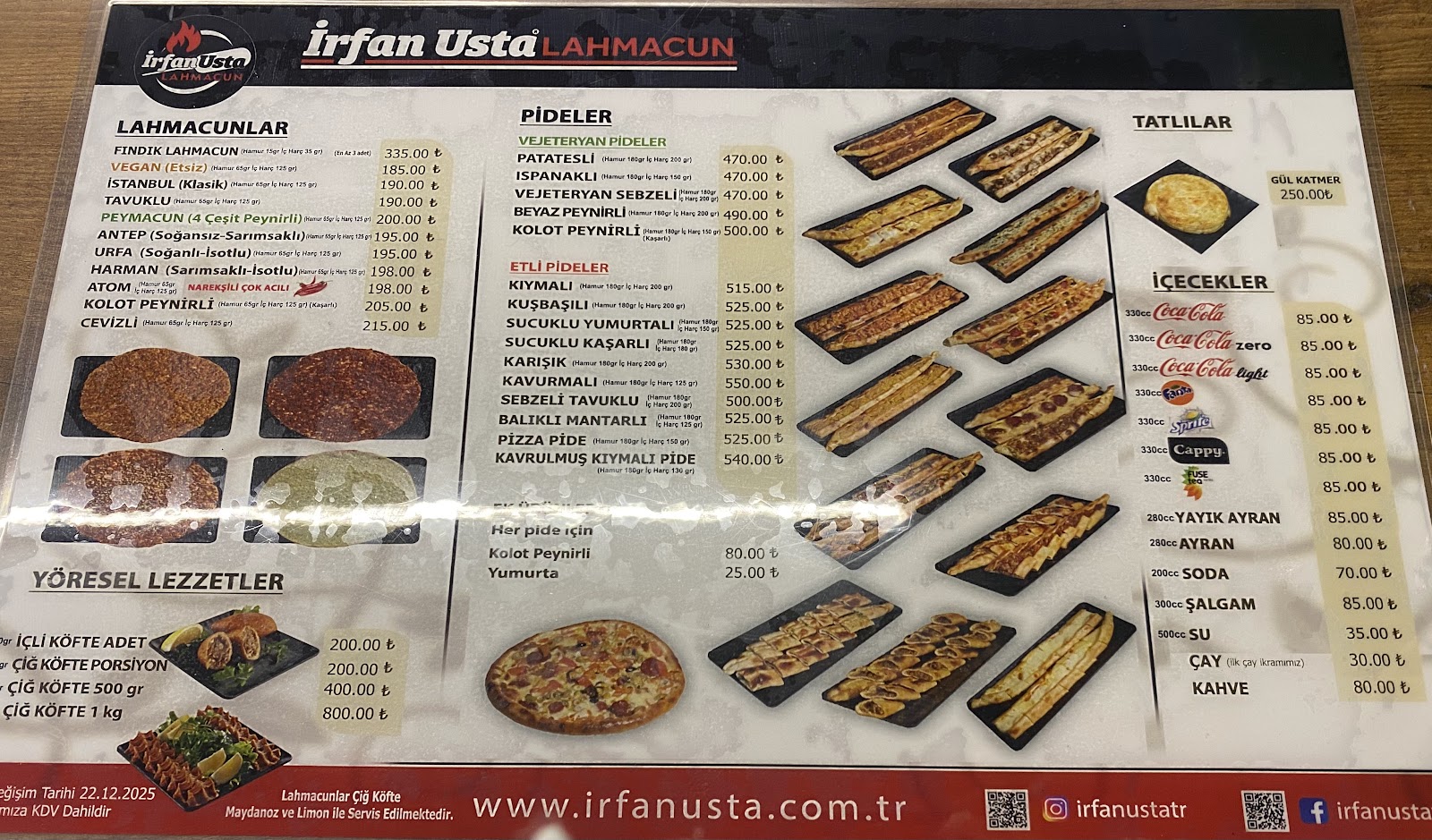 İrfan Usta Lahmacun & Pide - Kadıköy Şube