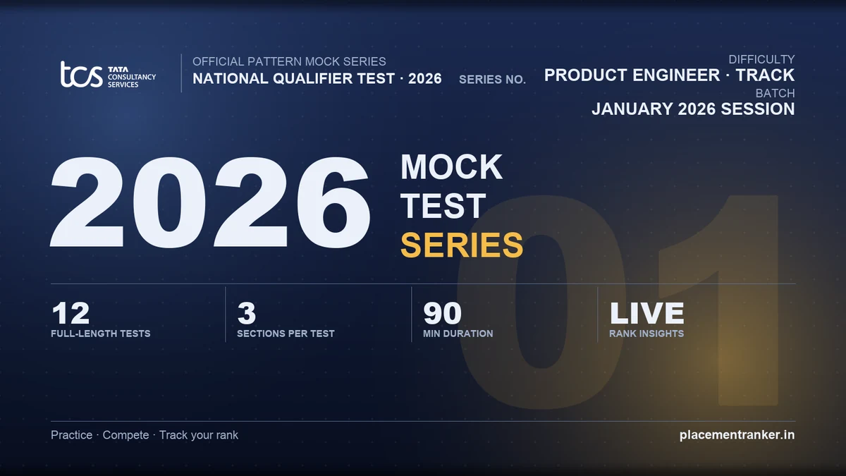 TCS Nqt 2026 Mock Test Series