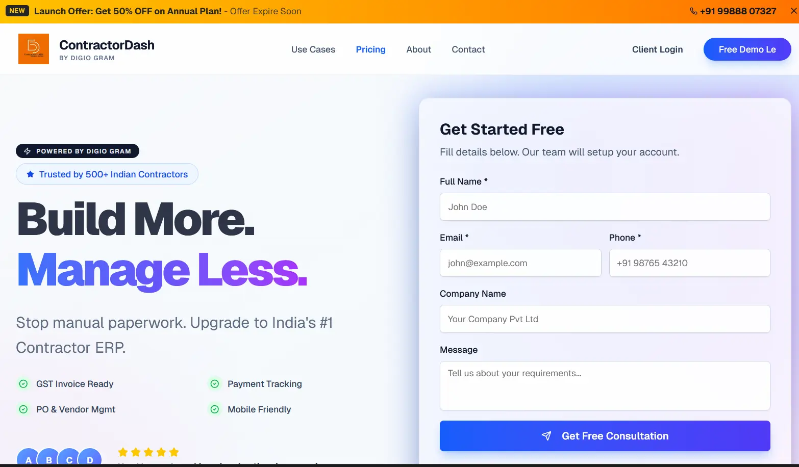 6 Game-Changing Features of Contractor Dash Every Indian Contractor Needs