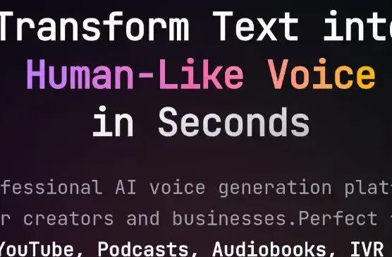 Text to Voice or Audio Generation Best tool In India