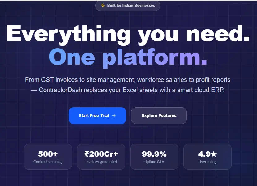 Contractor Dash