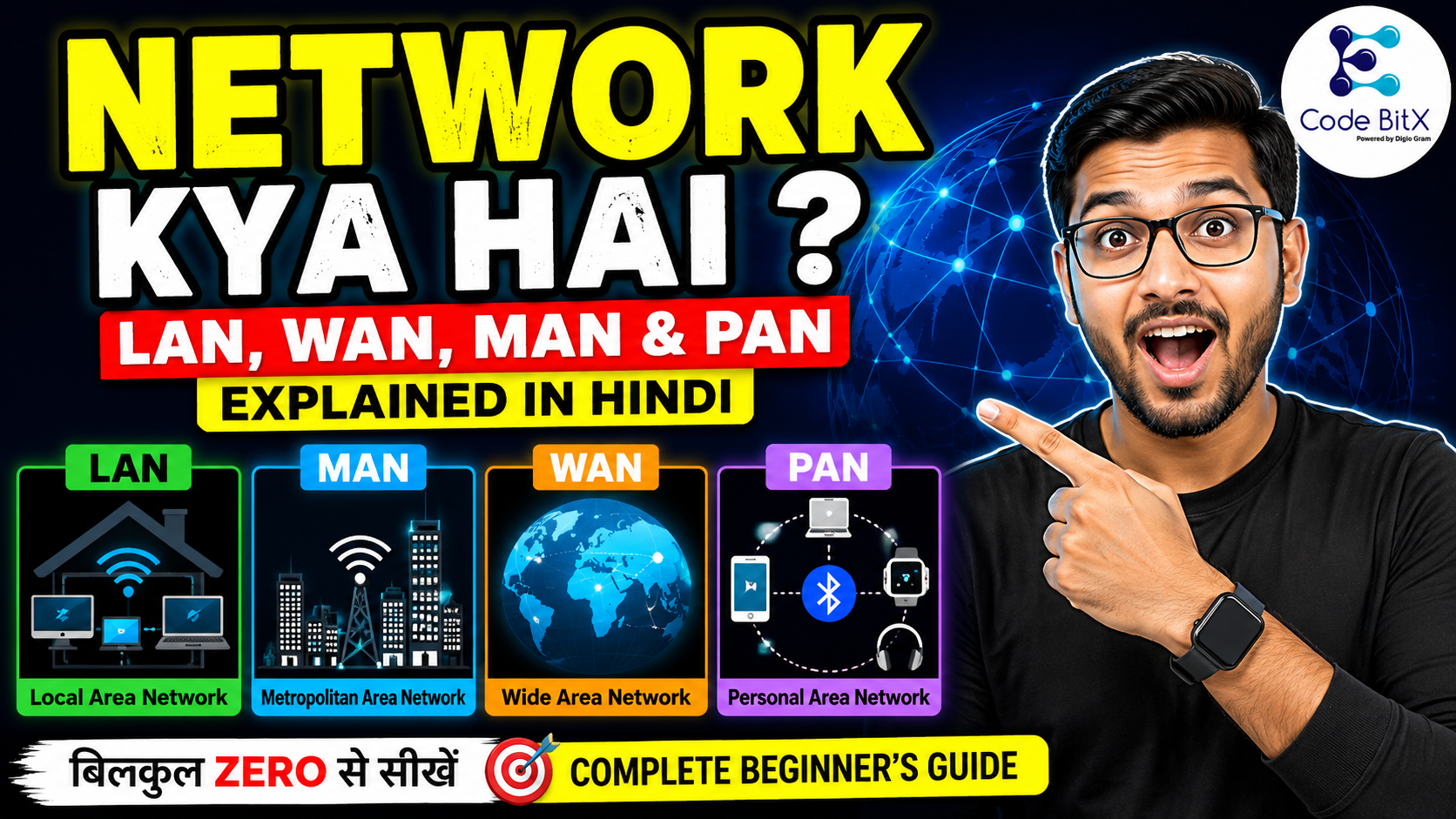 Computer Network Beginner Course in Hindi — online course thumbnail