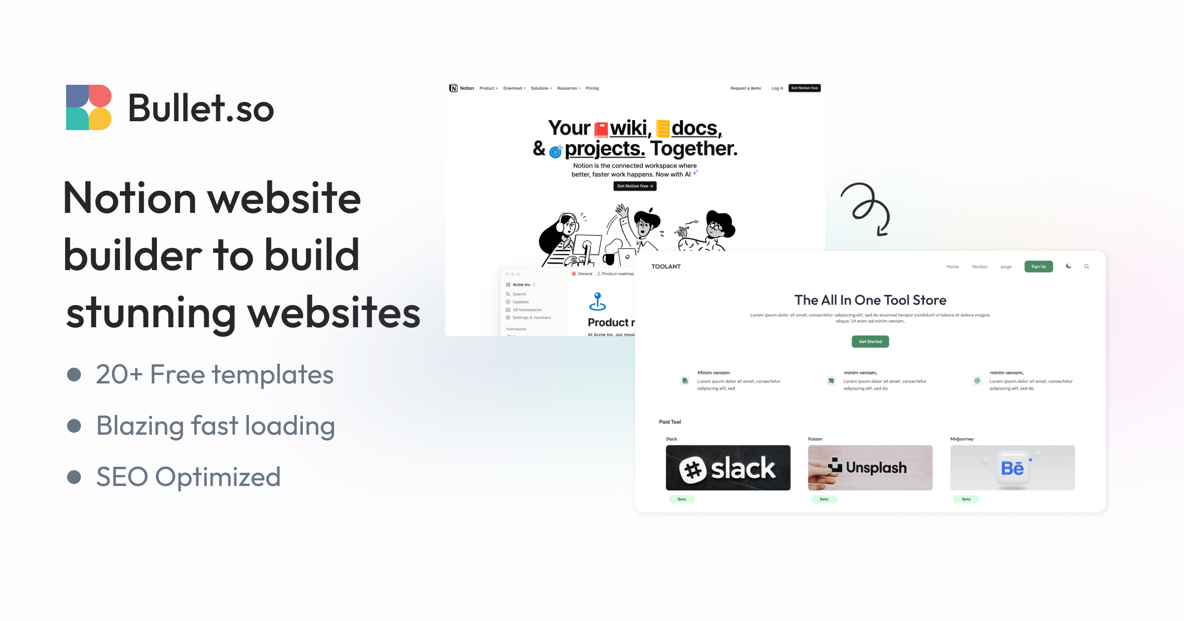 Bullet AI – The Best AI Notion Website Builder