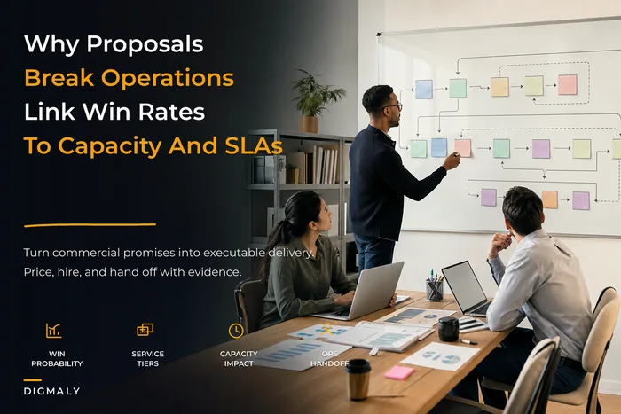 Commercial-operations alignment framework linking proposals, capacity and SLAs