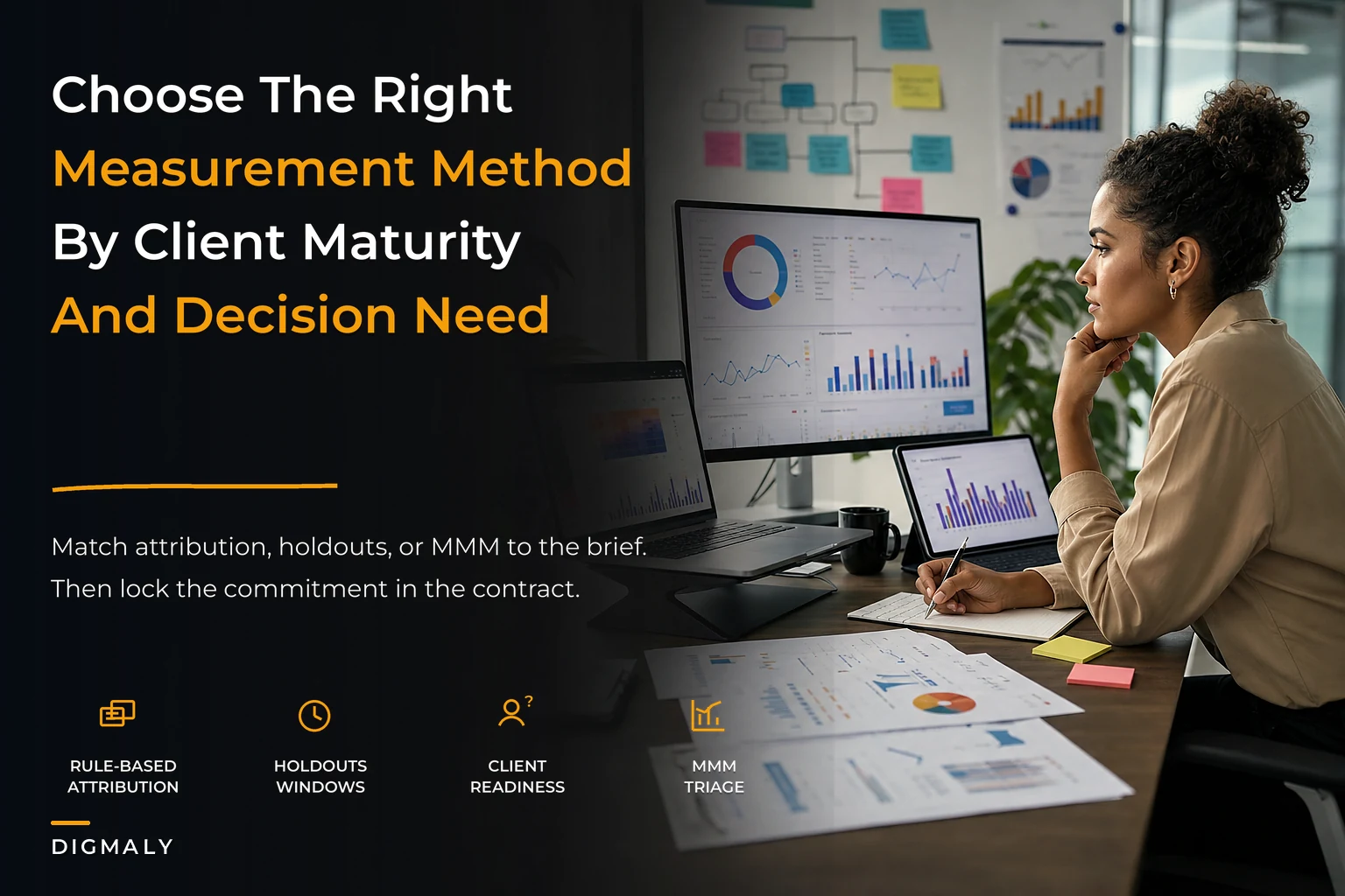 Media-mix decision framework for agencies: when to use MMM, holdouts or data-driven attribution