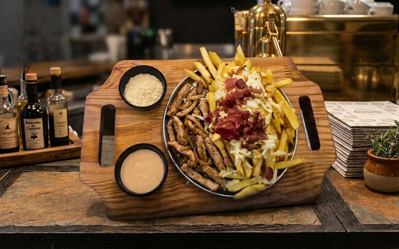 Pernil com Fritas