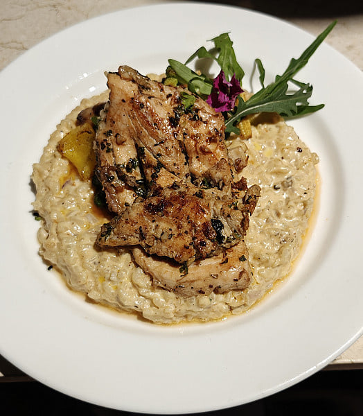 Herb Chicken With Risotto Rice