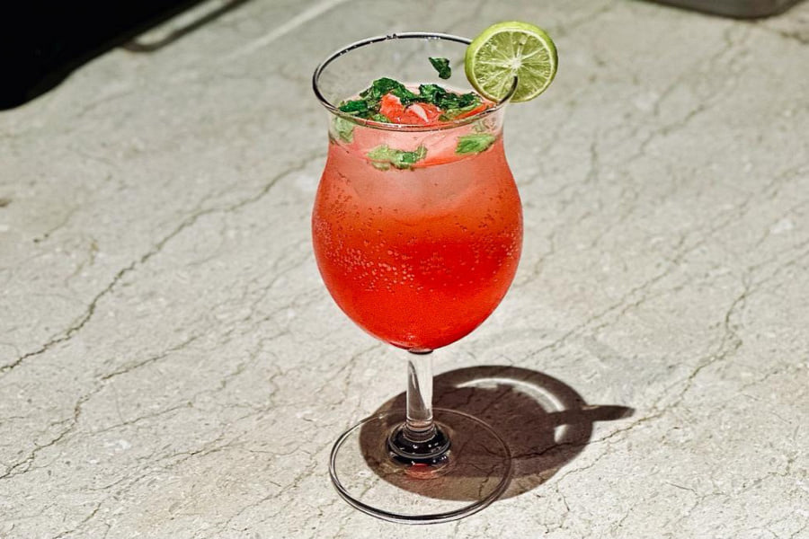 Mint Litchi Fizz