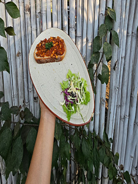 Spicy Mushroom Toastie