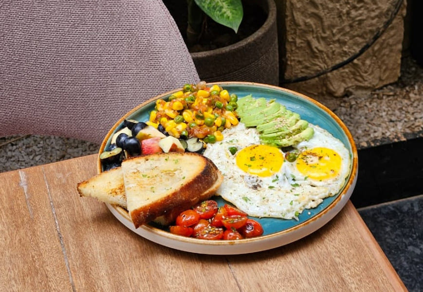 Avo N Corn Breakfast Plate
