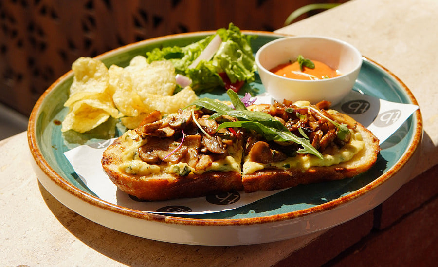 Layered Mushroom On Toast