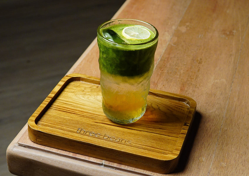 Matcha Honey Lemon Soda