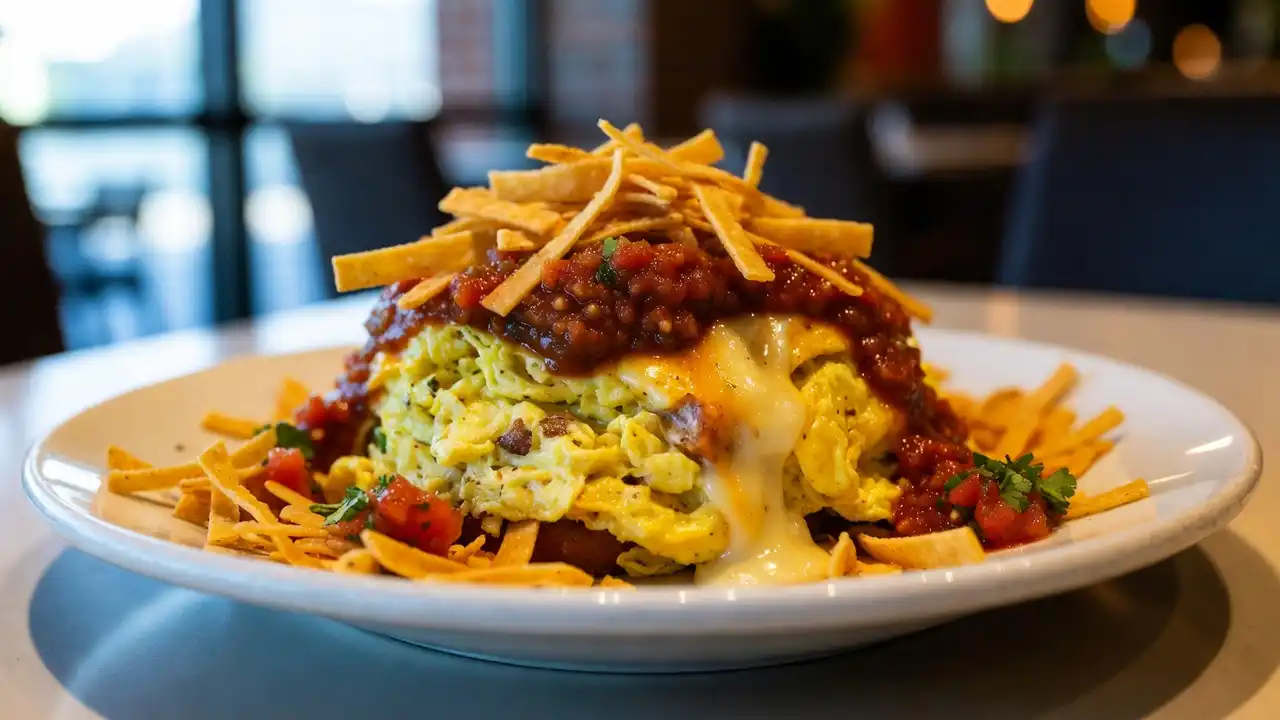 Quick Texas Migas, plated dish