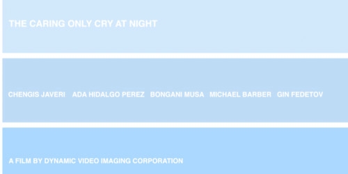 The Caring Only Cry at Night