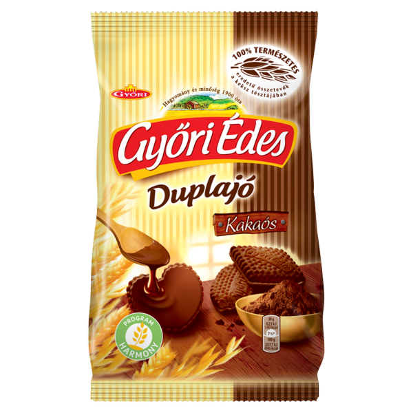 GYŐRI ÉDES DUPLAJÓ MÁRT.KEKSZ KAKAÓ 150G