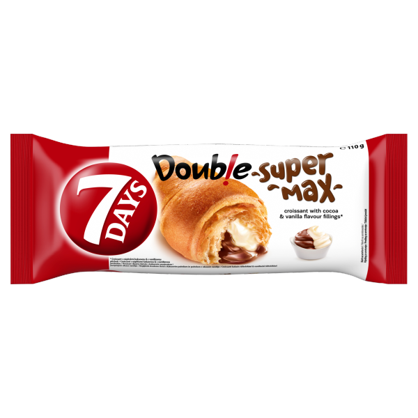 7 Days Croissant Super Double Max Kakaó-Vanília 110g