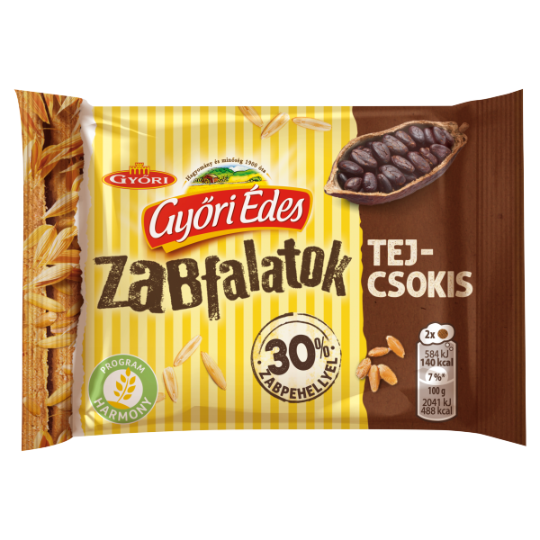 GYŐRI ÉDES ZABFALATOK CSOKIS 43g