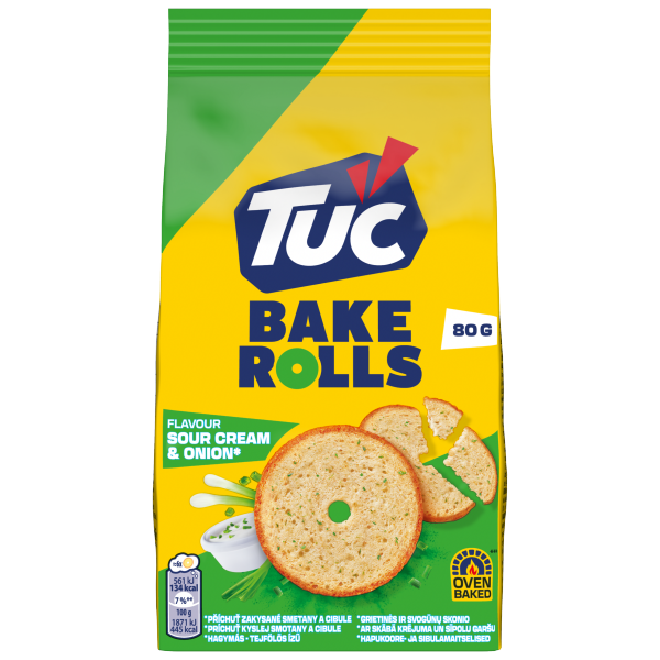 Tuc Bake Rolls Hagym-Tejf80 g K14VK