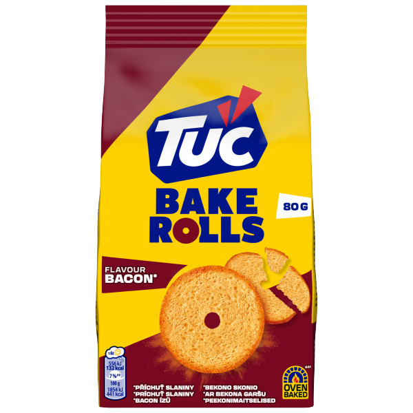 Tuc Bake Rolls Bacon 80 g K14VK