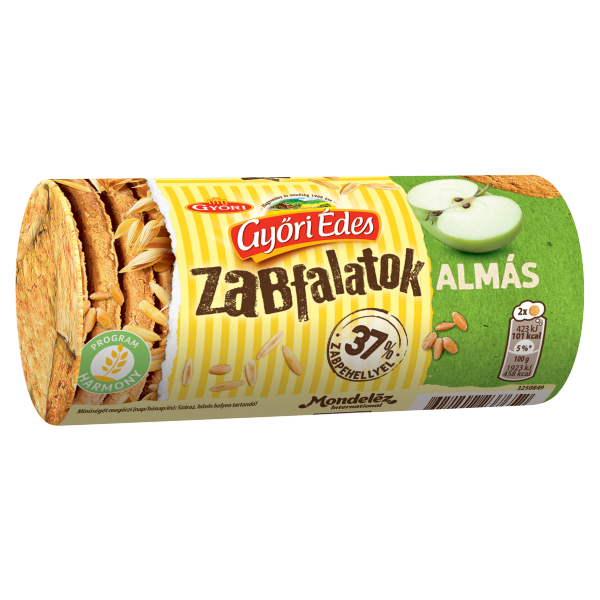GYŐRI Édes Zabfalatok Almás 198g /24/