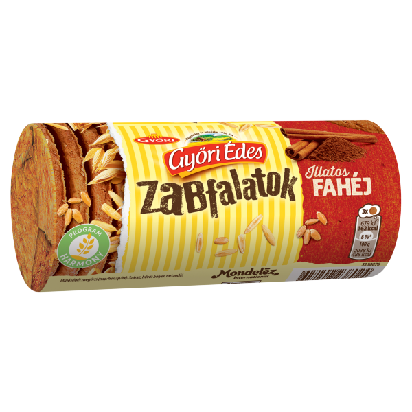 GYŐRI Édes Zabfalatok Fahéjas 188g /24/