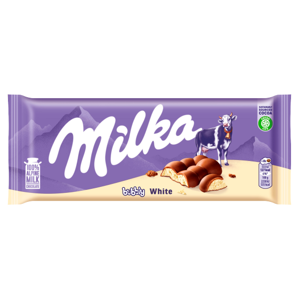 Milka Bubbly Fehér 95 g