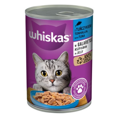 Whiskas konzerv 400g Tonhallal