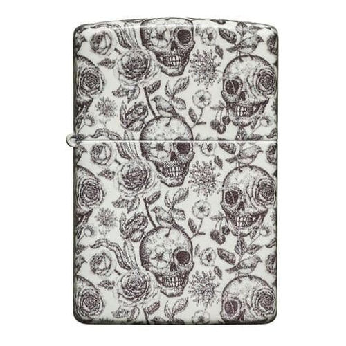 tae zippo skeleton design
