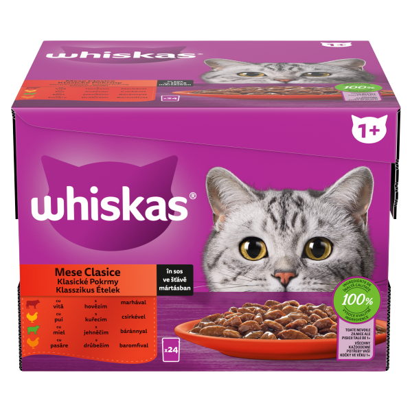 WHISKAS alutasak Klasszikus vál 2*24x85g