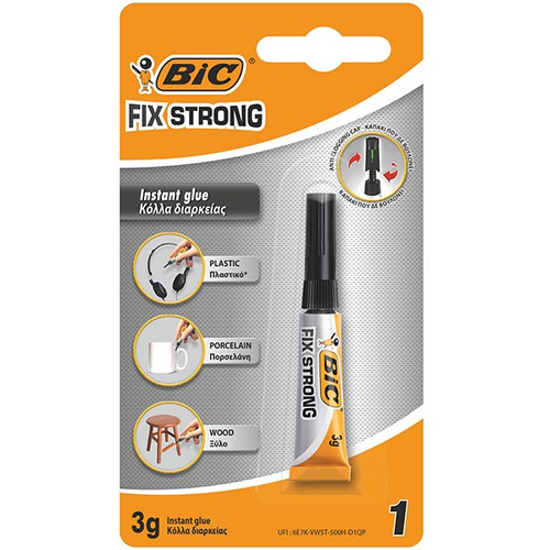 BIC pillanatragasztó Fix Strong 3g