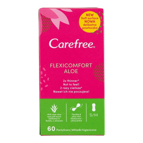 Carefree Tiszt. betét Aloe 60db