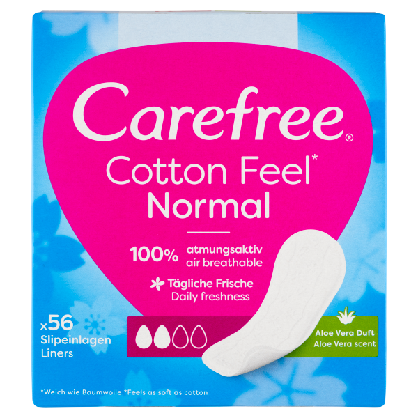 Carefree tisztasági betét Cotton Aloe 56db