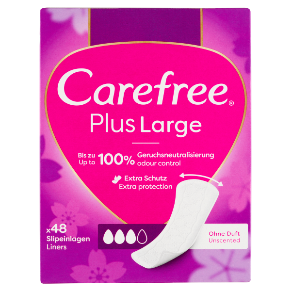 Carefree tisztasági betét Large Enyhe 48