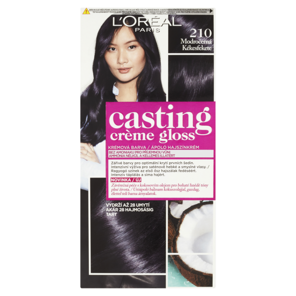 Casting CrémeGloss hajfesték 210 Kékesfekete