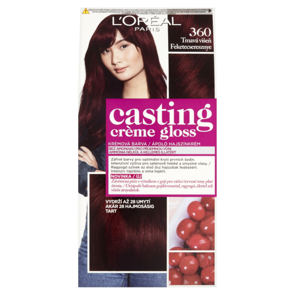 Casting CrémeGloss hajfesték 360 fekete cseresznye