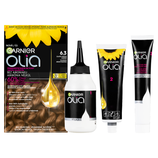 Olia Hajfesték 6.3 Gold Light Brown