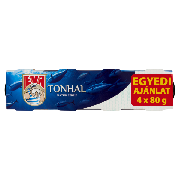 PODRAVKA EVA Tonhal natúr lében 4*80g