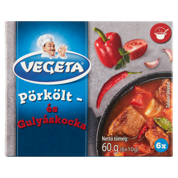PODRAVKA VEGETA KOCKA GULYÁSLEVES ÉS PÖRK. 60G