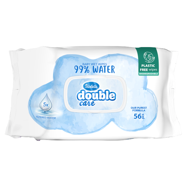 Violeta Popsitörlő 56db újszülöt wate care