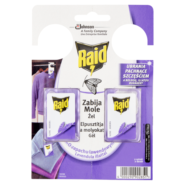 Raid molyriasztó zselé levendula 2db