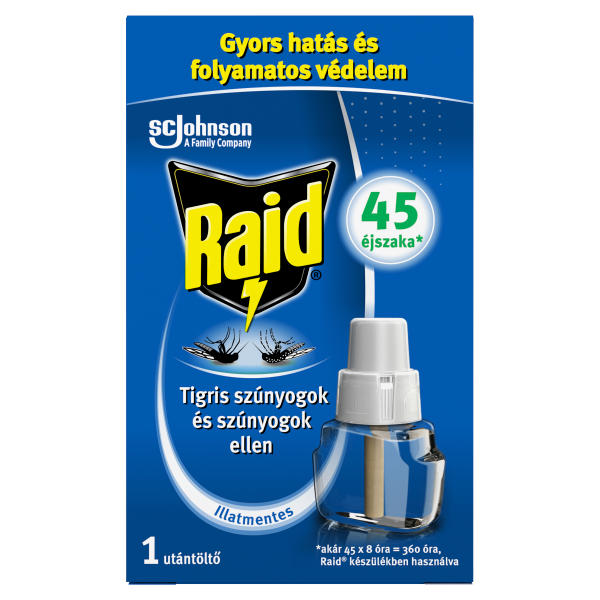 Raid elektr.párologtató utt.45 éjszakás