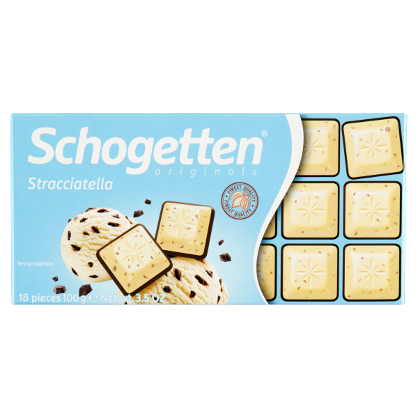 Schogetten Táblás Sztracsatella csokoládé 100g /15/