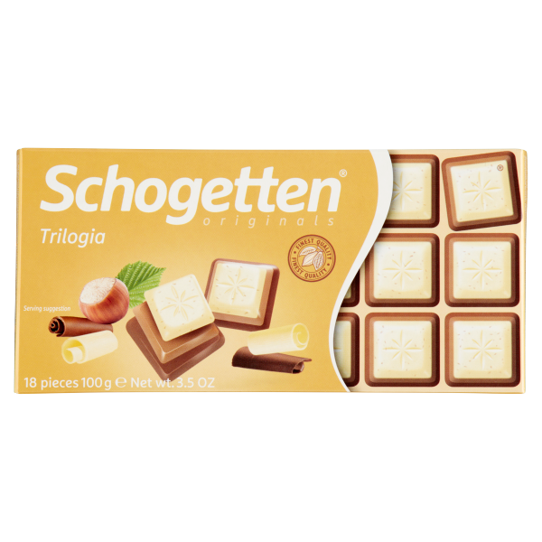 Schogetten Táblás Trilógia csokoládé 100g /15/