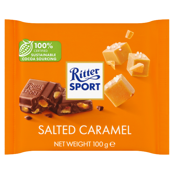 Ritter Sport Salty Caramel Tejcsok. 100g
