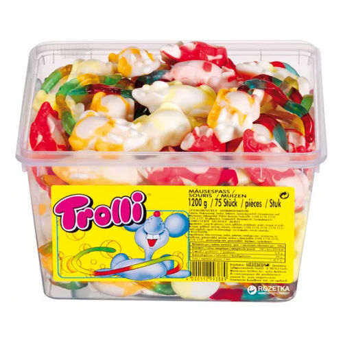 Trolli tégelyes egér 1200g