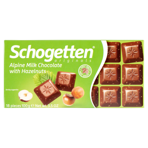 Schogetten Táblás Mogyorós csokoládé 100g /15/