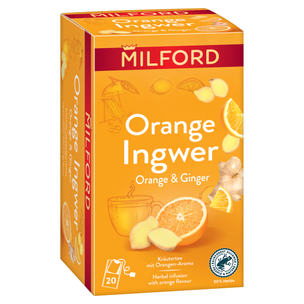 Milford Narancs-gyömbér gyógyn tea 35g