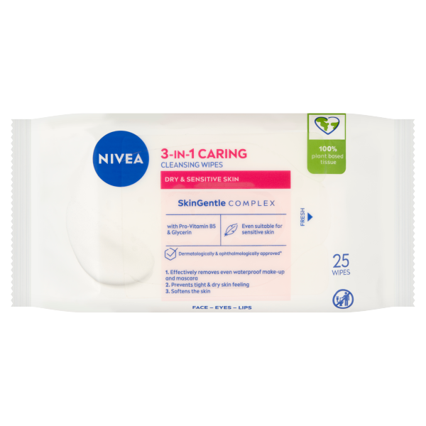 Nivea Arct.Kendő 25db Sz./Érzékeny bőrre